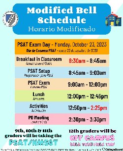 psat modified bell schedule